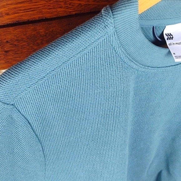 NWT all in motion men's sweater fleece Crew light green - Picture 5 of 7